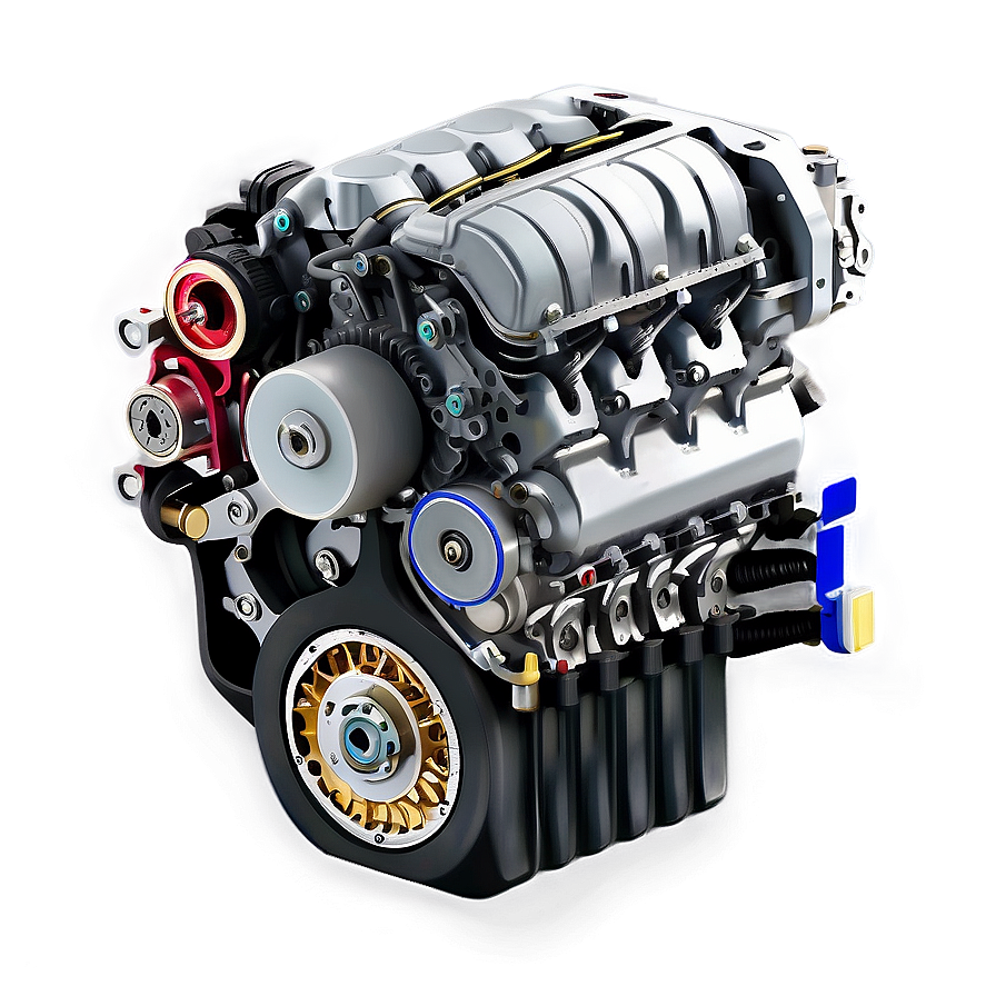 City Car Engine Cutaway Png 06132024 PNG