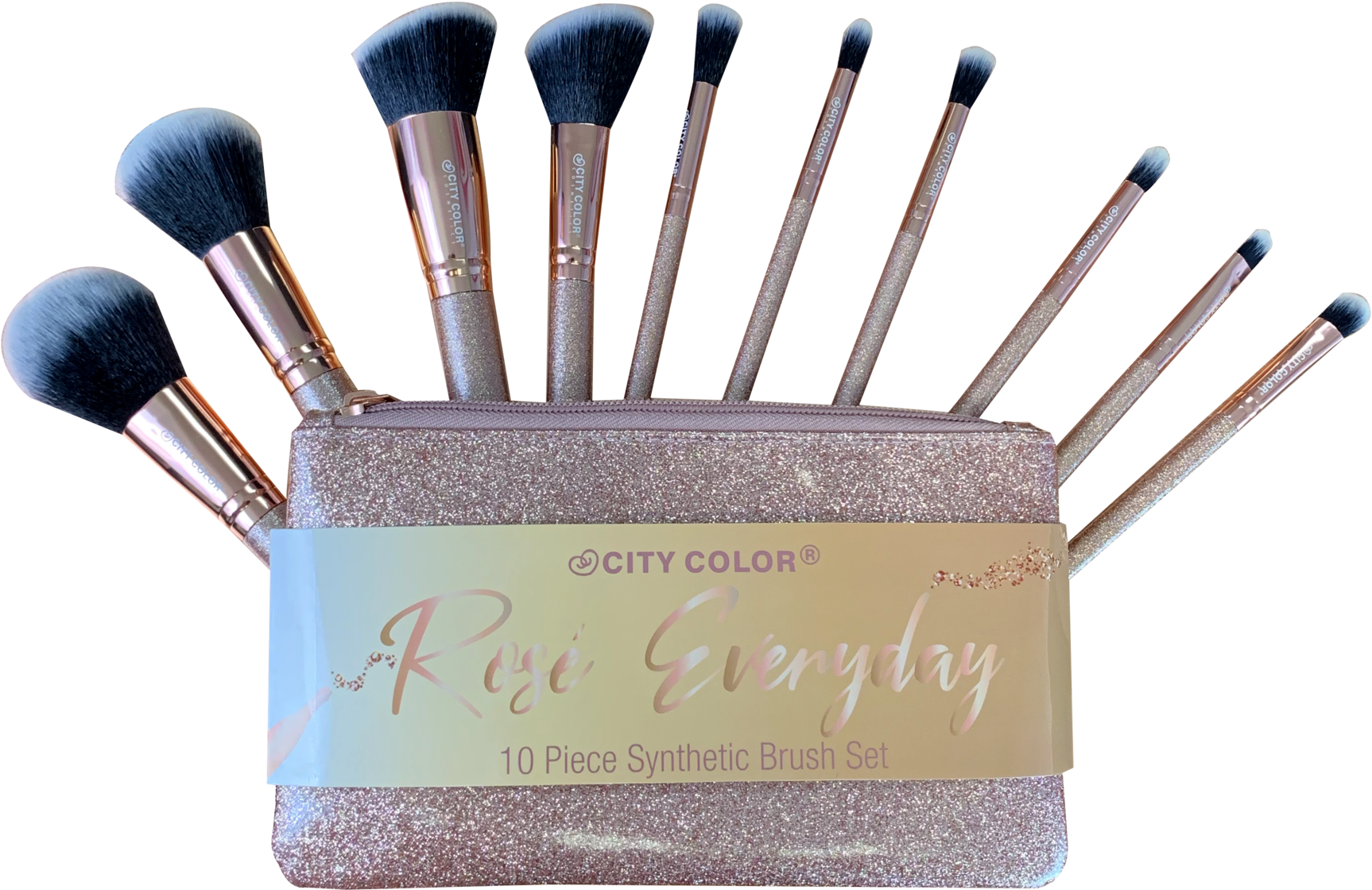 City Color10 Piece Synthetic Brush Set PNG