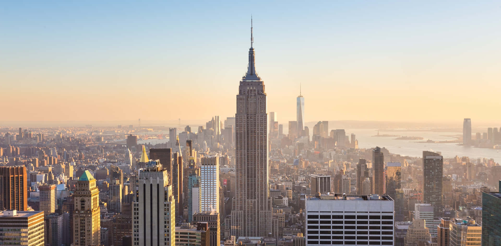 Fondode Pantalla Del Empire State Building En La Ciudad De Nueva York Para Escritorio. Fondo de pantalla