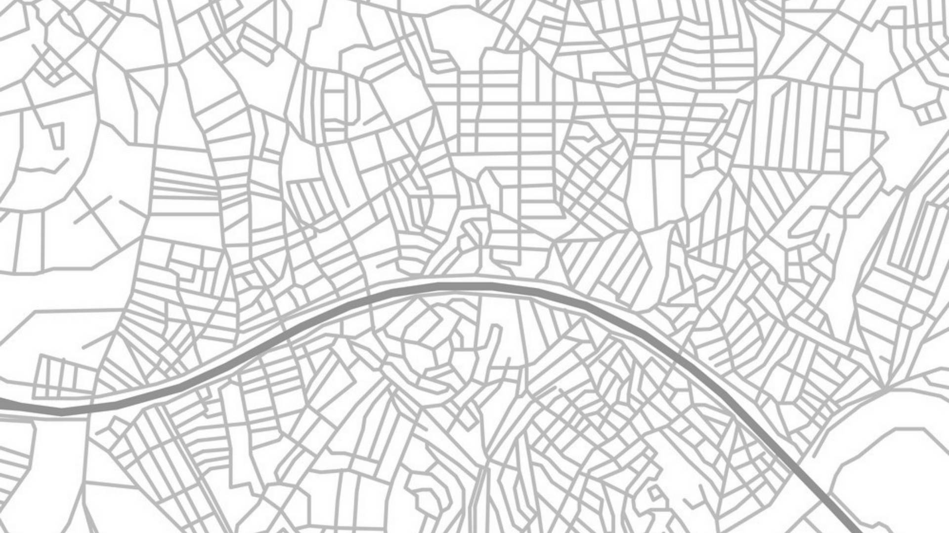 Mappa Della Città Estratto Bianco Sfondo