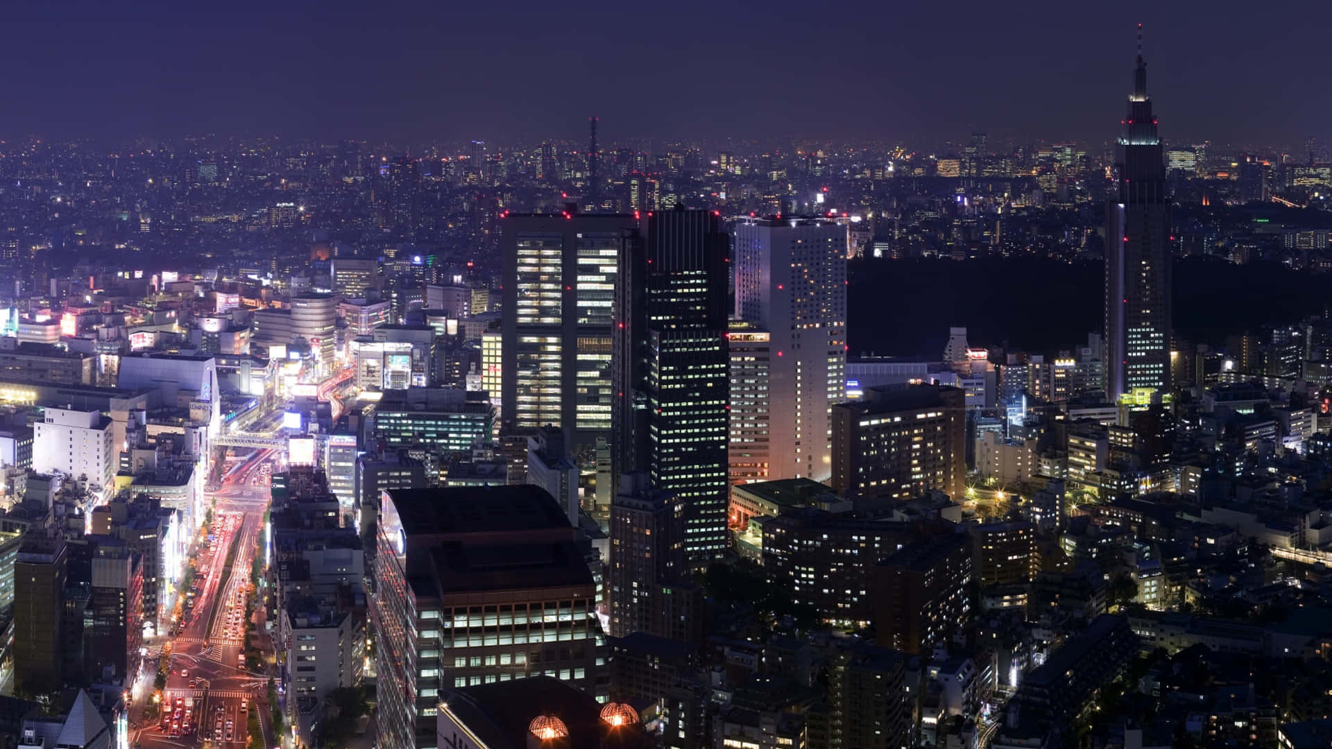 Imagensda Noite Da Cidade De Tóquio.