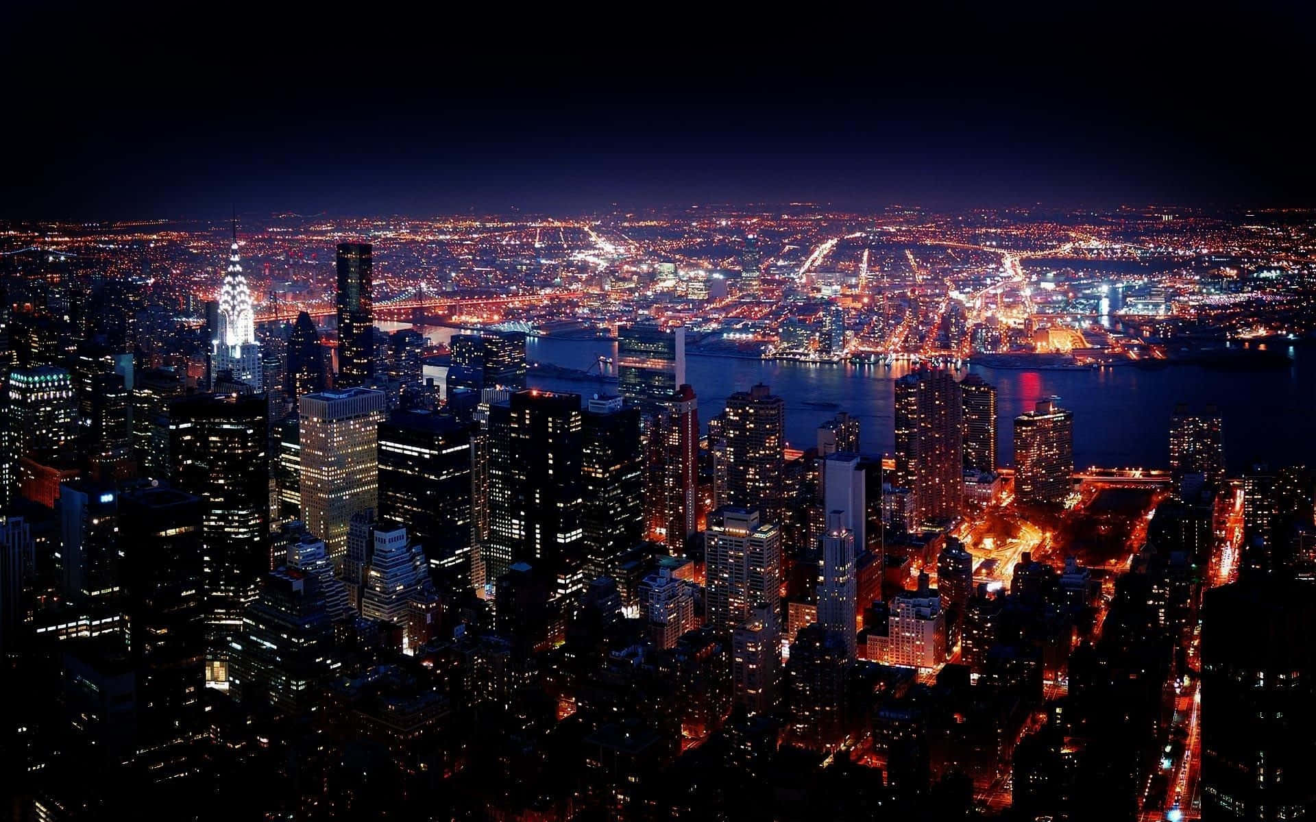 Bildervon New York City Bei Nacht