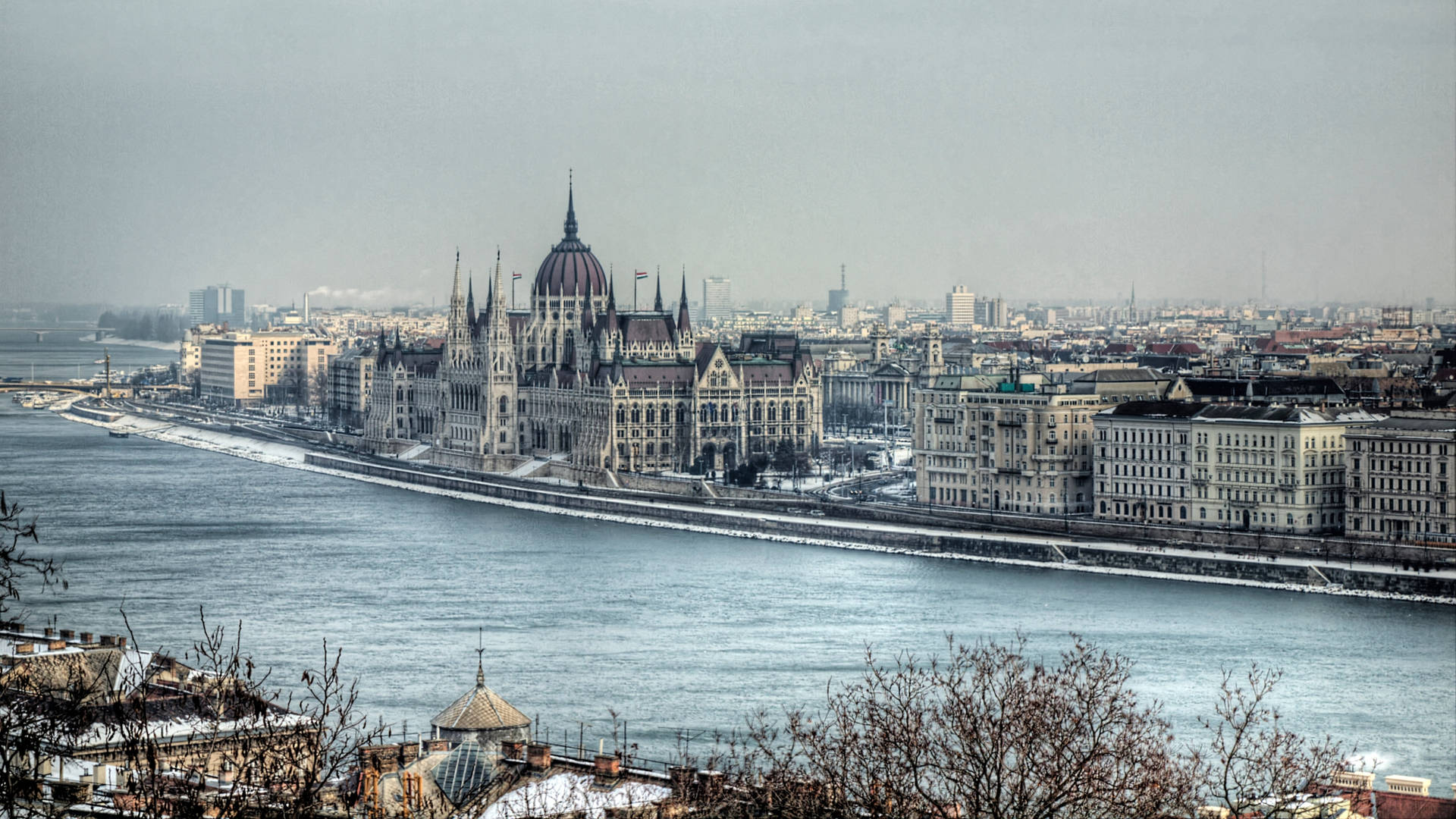 Città Di Budapest Ungheria Sfondo