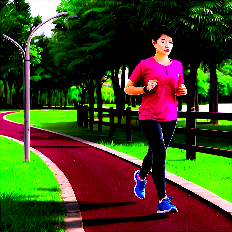 City Park Jogging Track Png 06202024 PNG