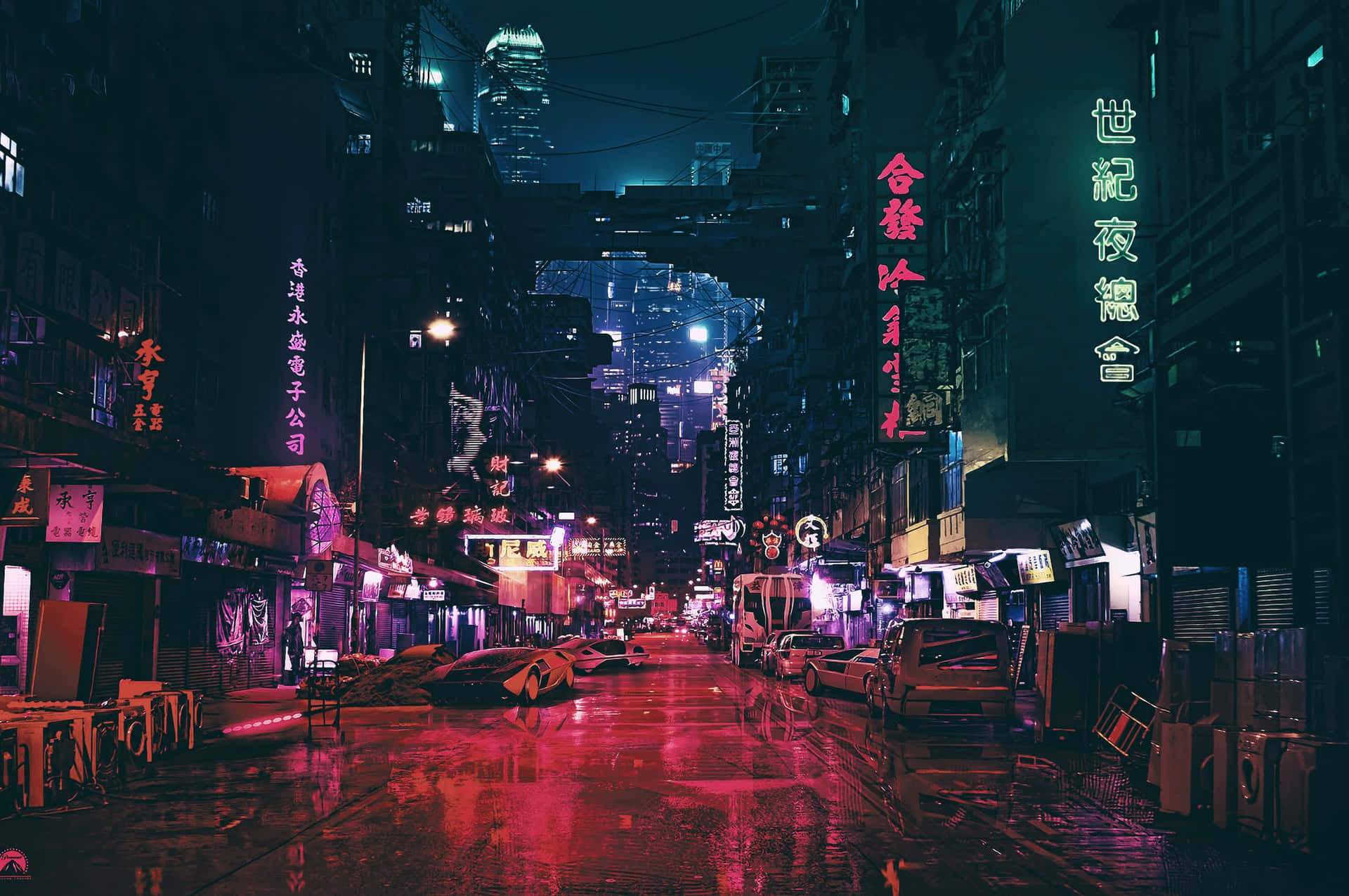 Cityscapevergrößert - Pixelkunst Wallpaper