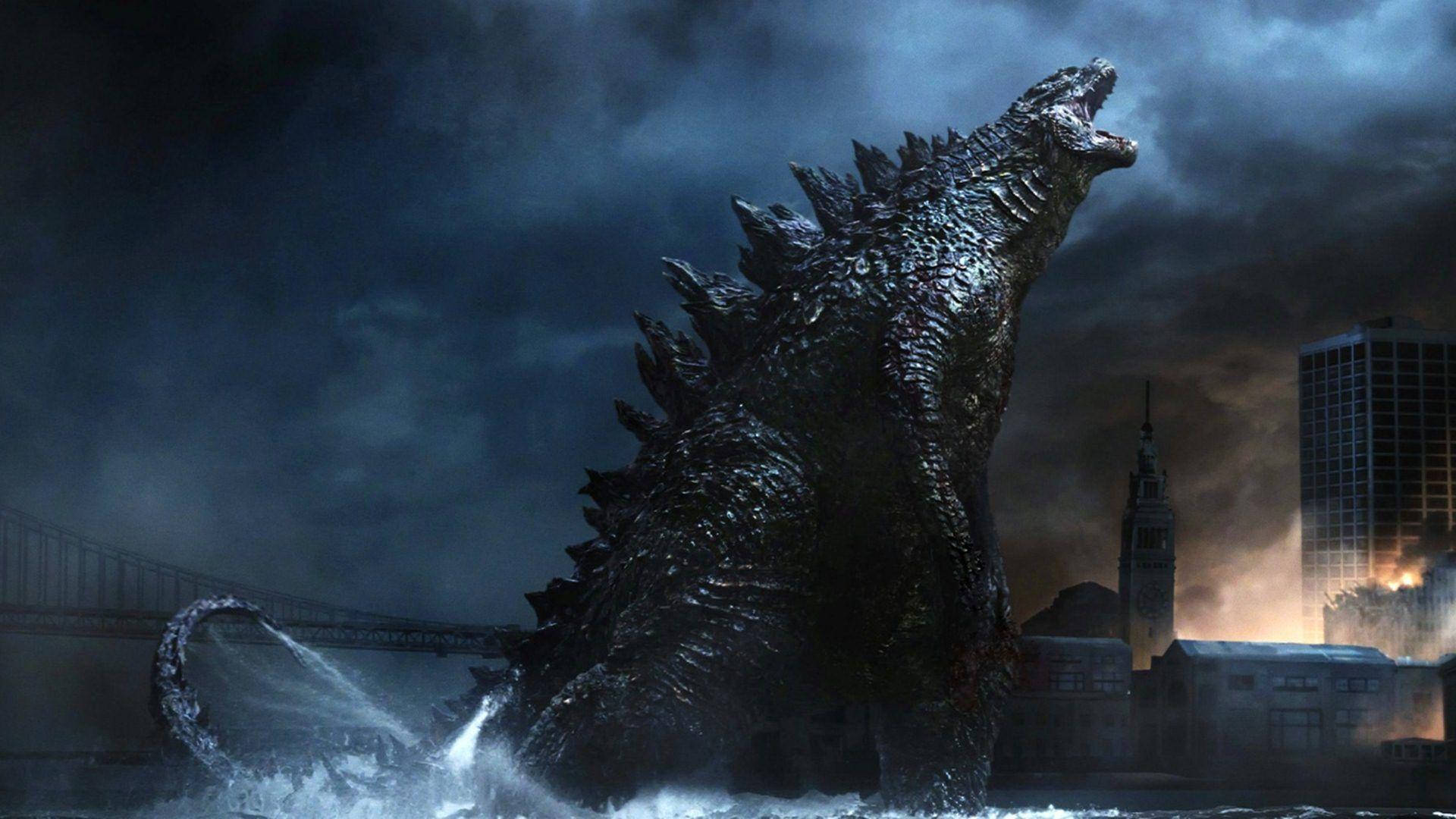 City Raid By Godzilla Background