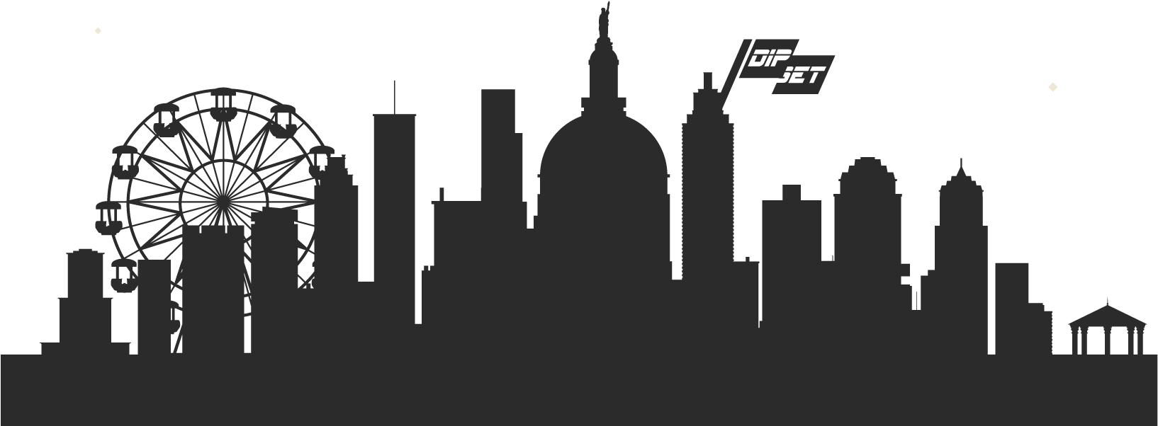 City Silhouette Skyline PNG