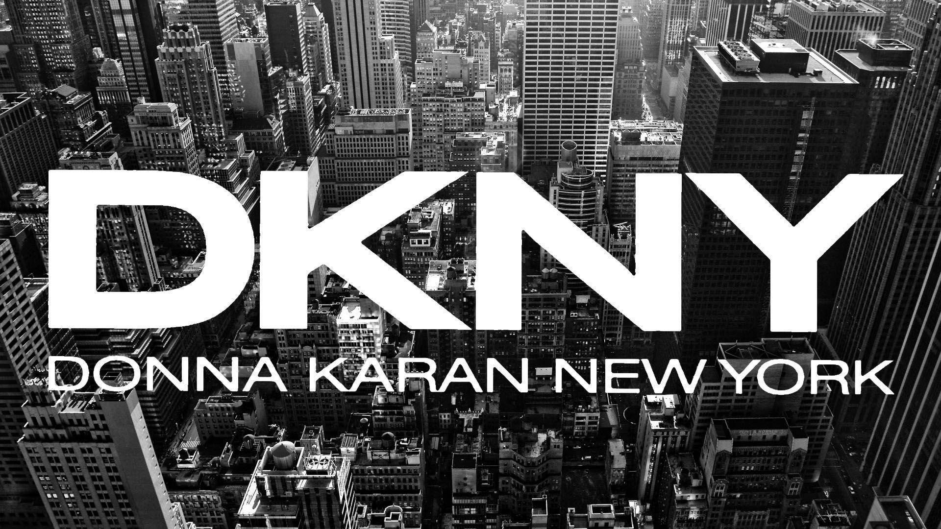 City Skyline DKNY Logo Wallpaper