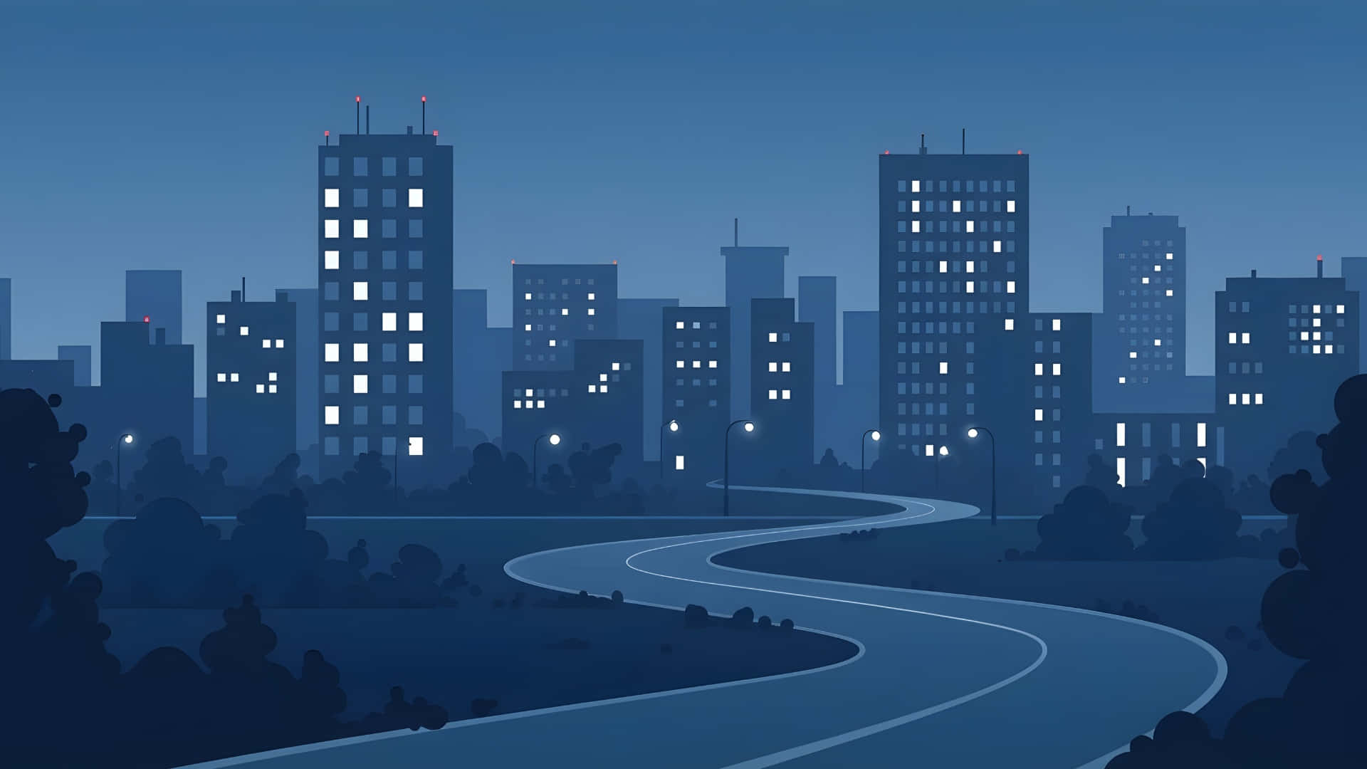 Cartoon Road Wallpapers