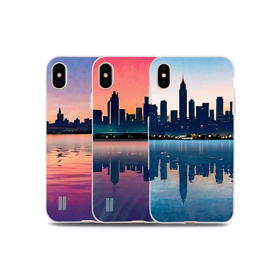 City Skyline Phone Case Png 06122024 PNG