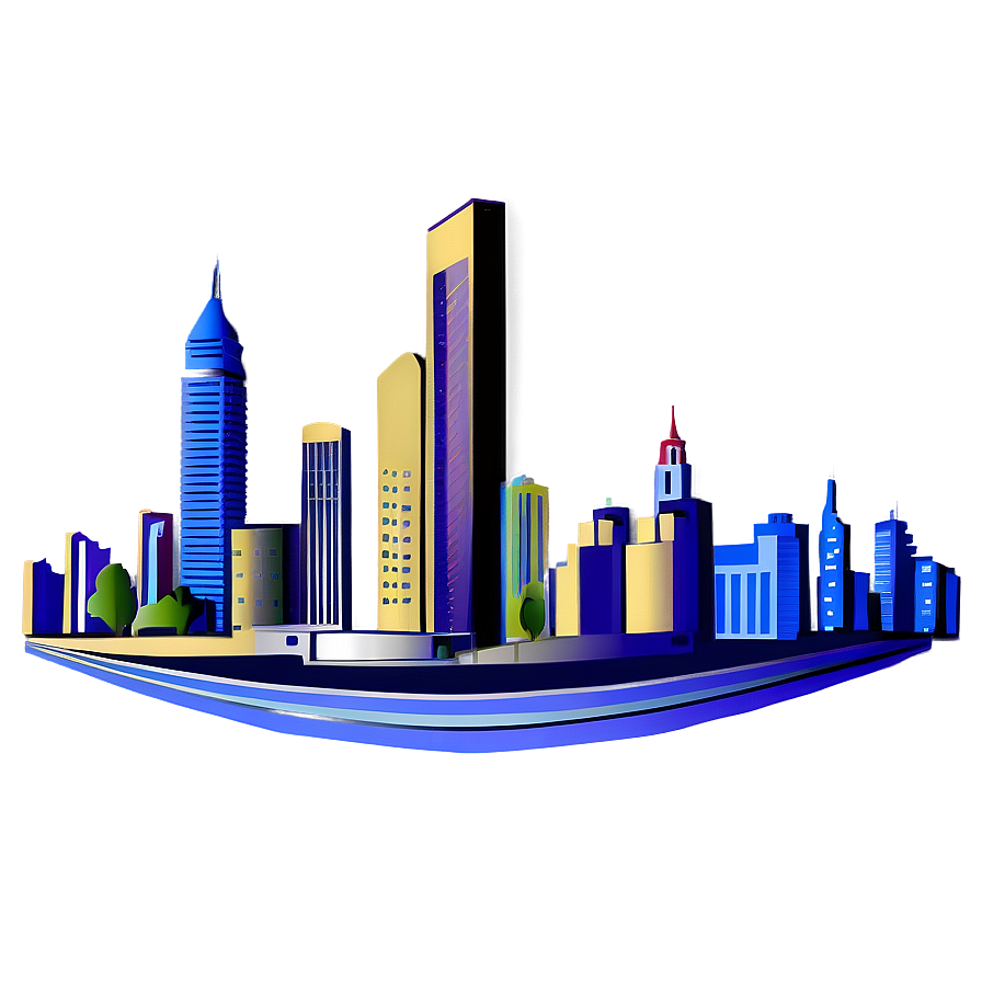 City Skyline Png 05032024 PNG