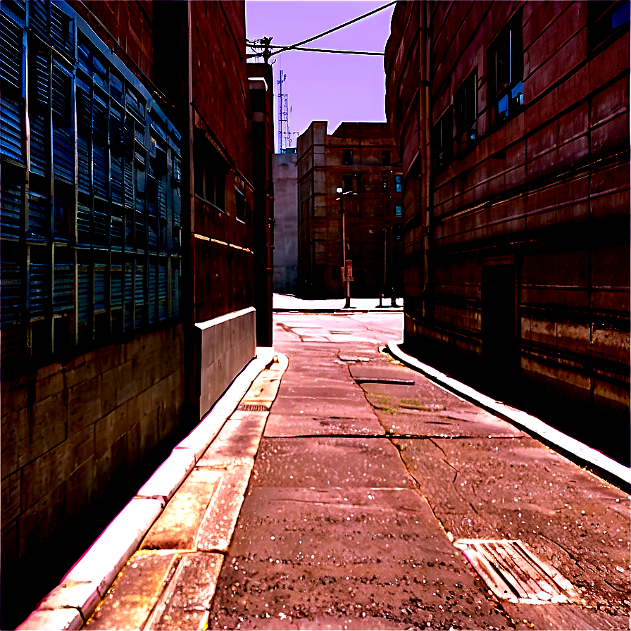 City Street Alleyway Png 06252024 PNG