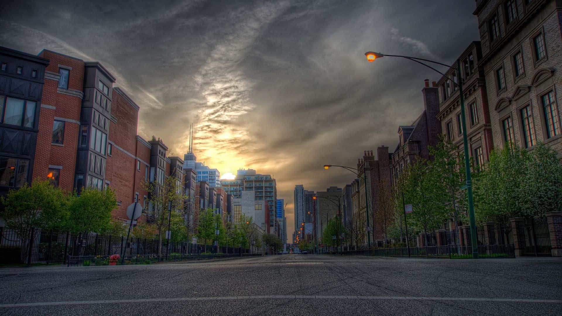 A Street With Buildings