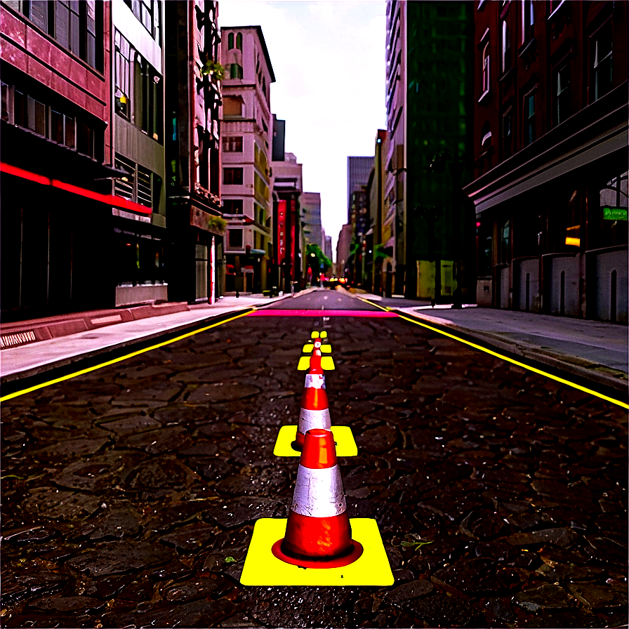 City Street With Potholes Png Ftt PNG