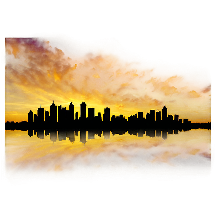 City Sunset Silhouette Png 41 PNG