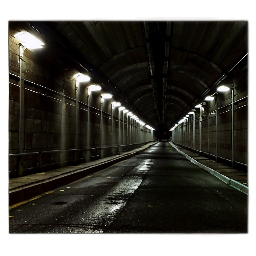 City Tunnel At Night Png 06242024 PNG