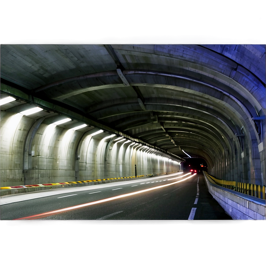 City Tunnel At Night Png 06242024 PNG