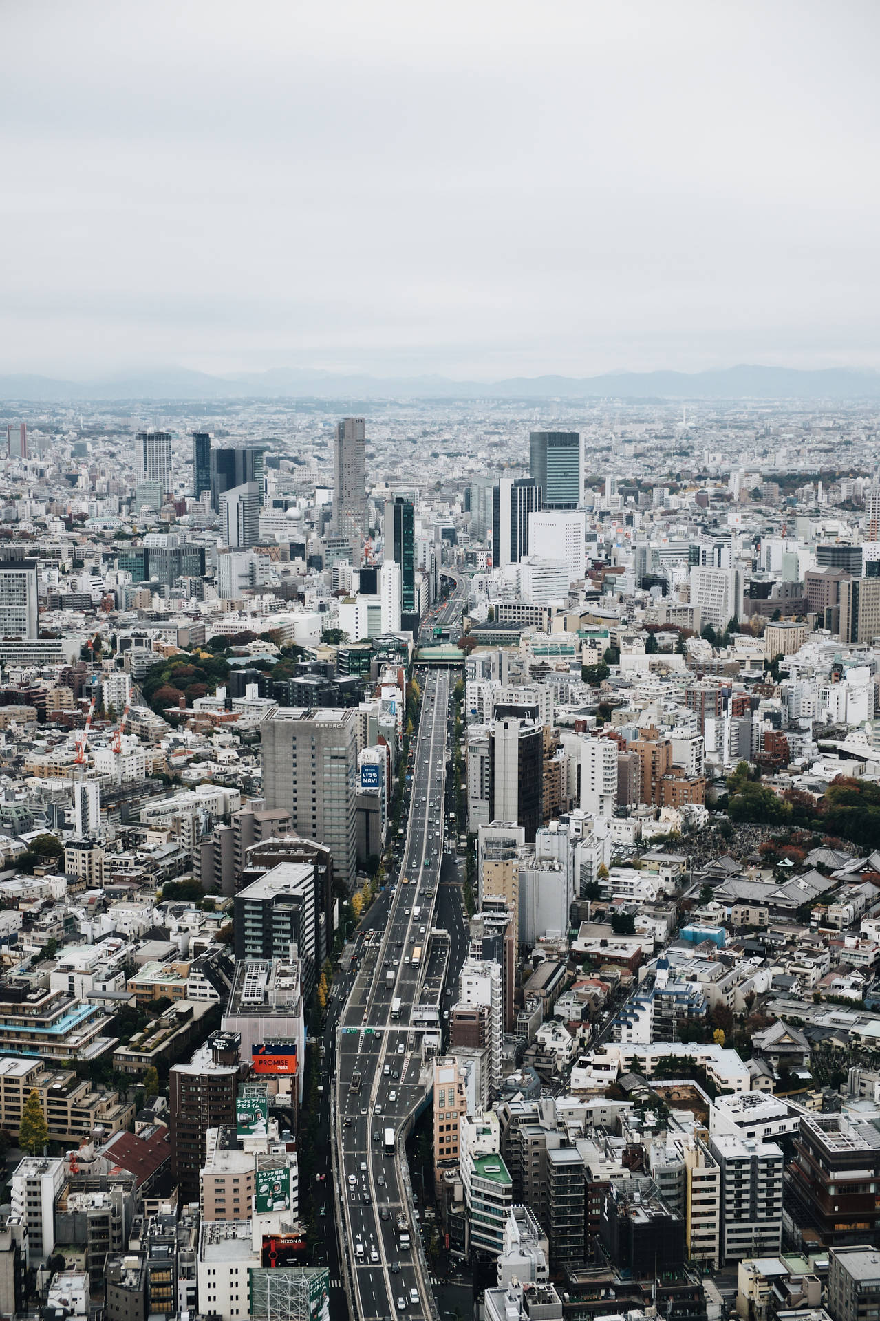 City View Of Tokyo At Morning Wallpaper