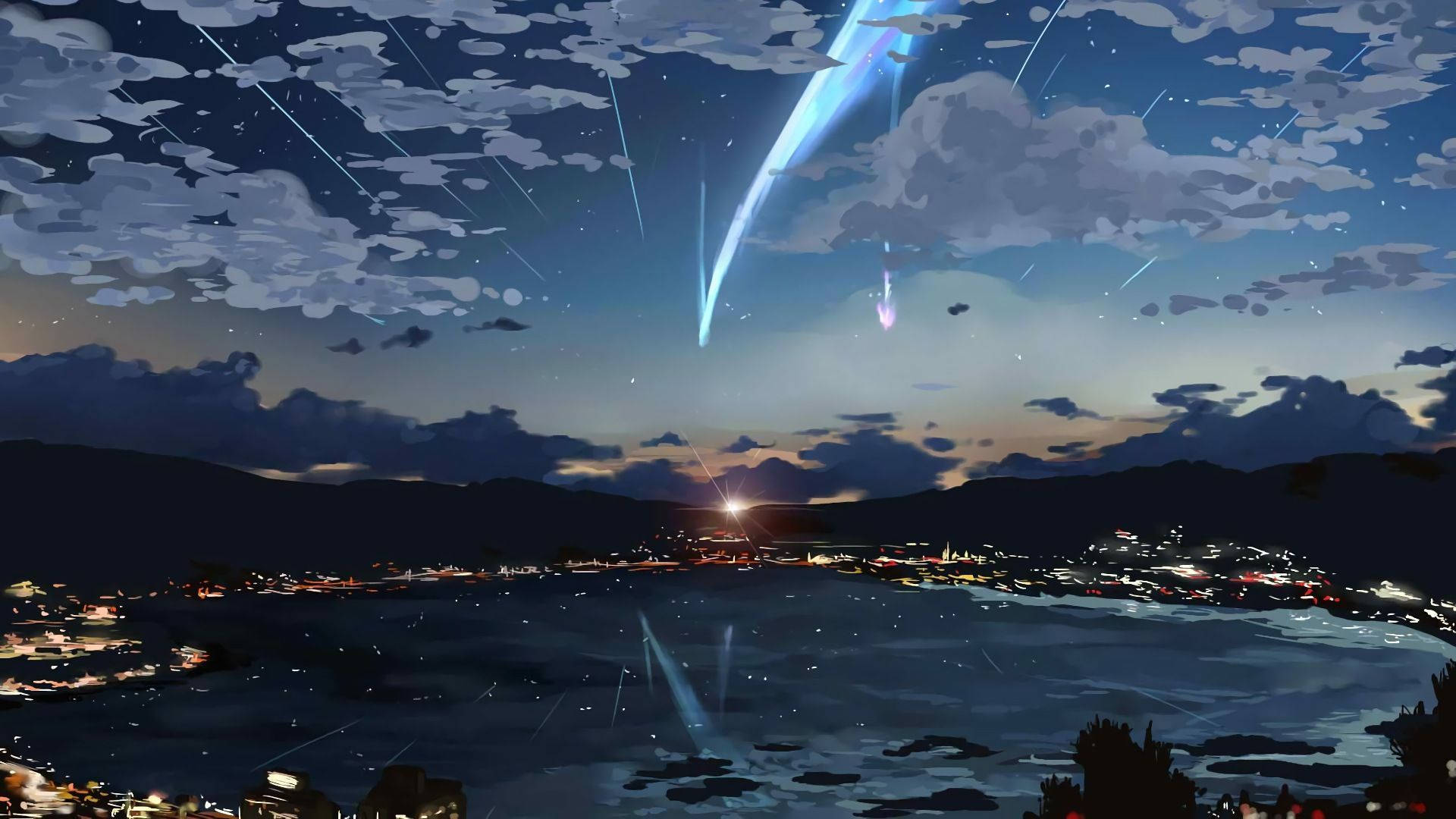 Cityscape From Your Name Series Anime Wallpaper
