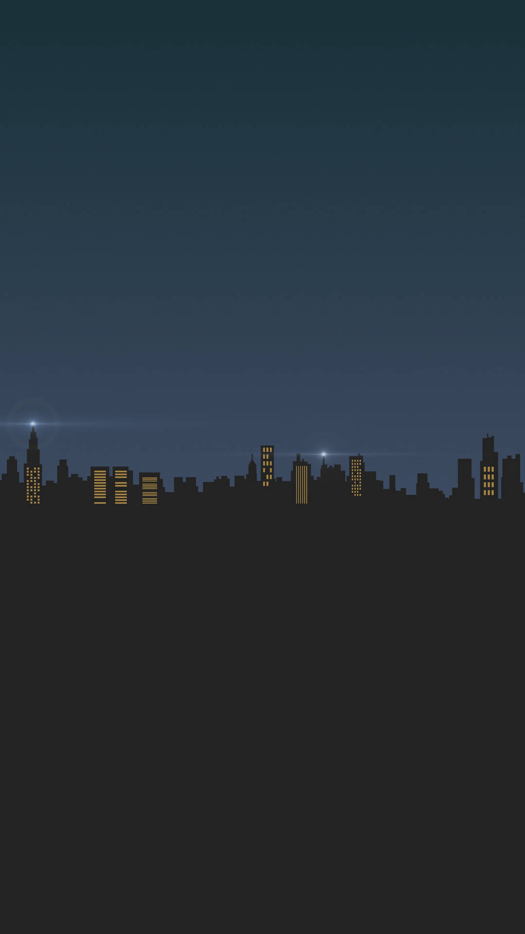 Cityscape Silhouette Minimal Dark Iphone