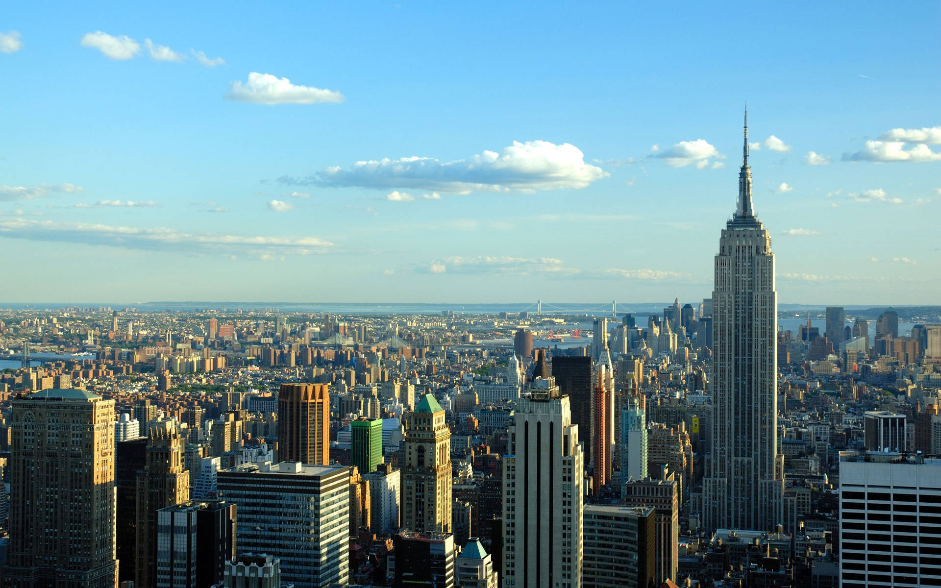 Stadtbilderund Die Skyline Von New York Wallpaper