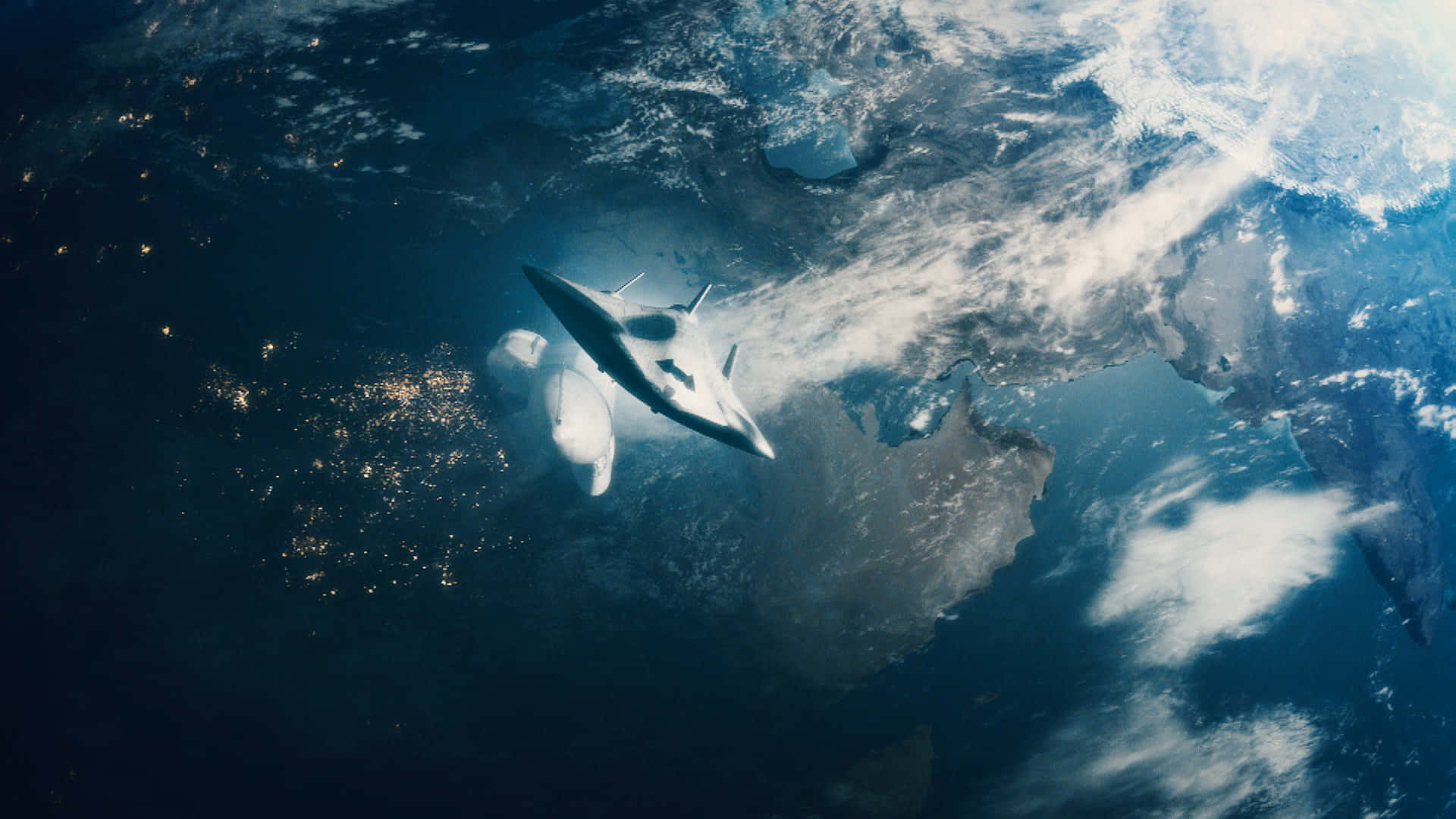 Un'astronavesta Volando Sopra La Terra.