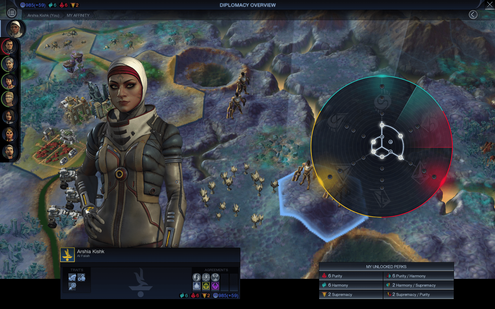 A Screenshot Of A Game With A Woman In Front Of A Map