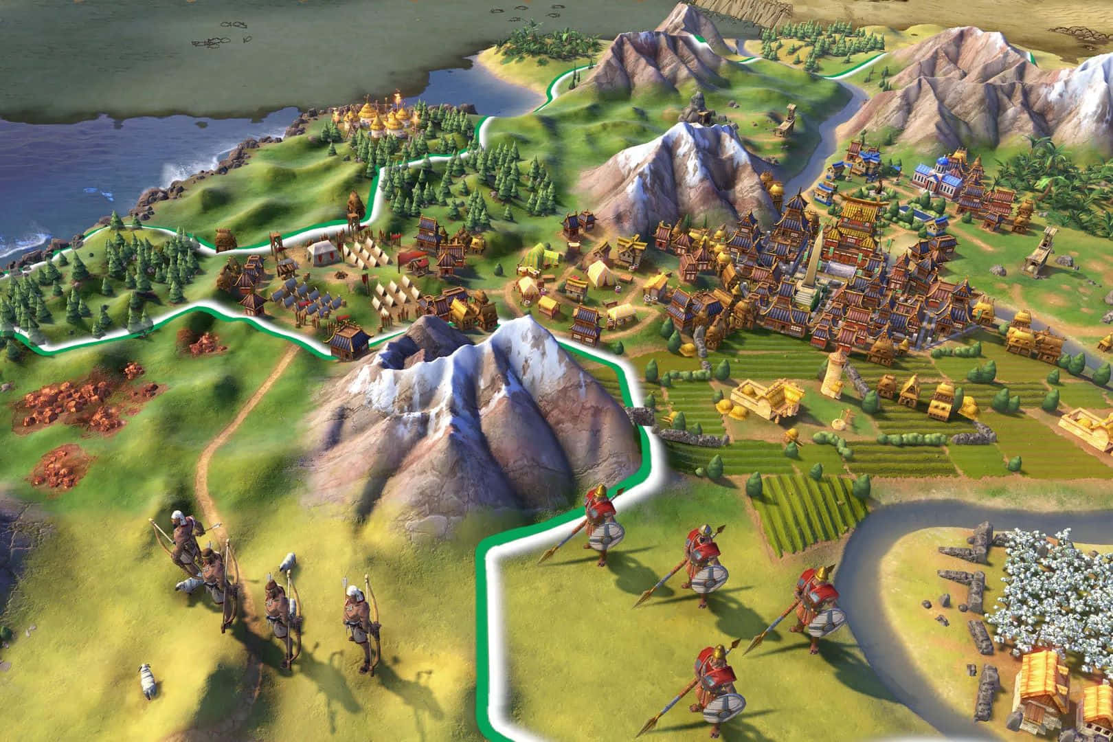 Civilization V I Strategisch Uitzicht Achtergrond