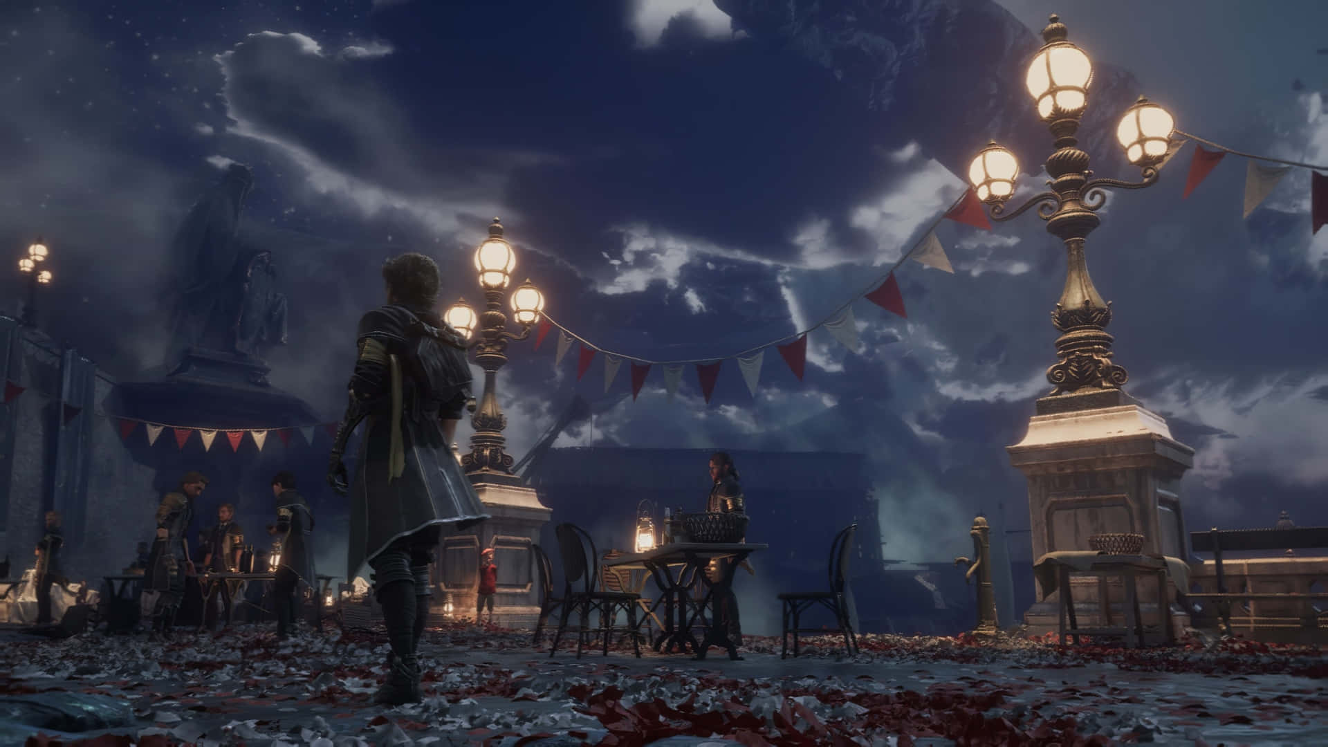 Clair Obscur Expedition 33 Night Scene Wallpaper