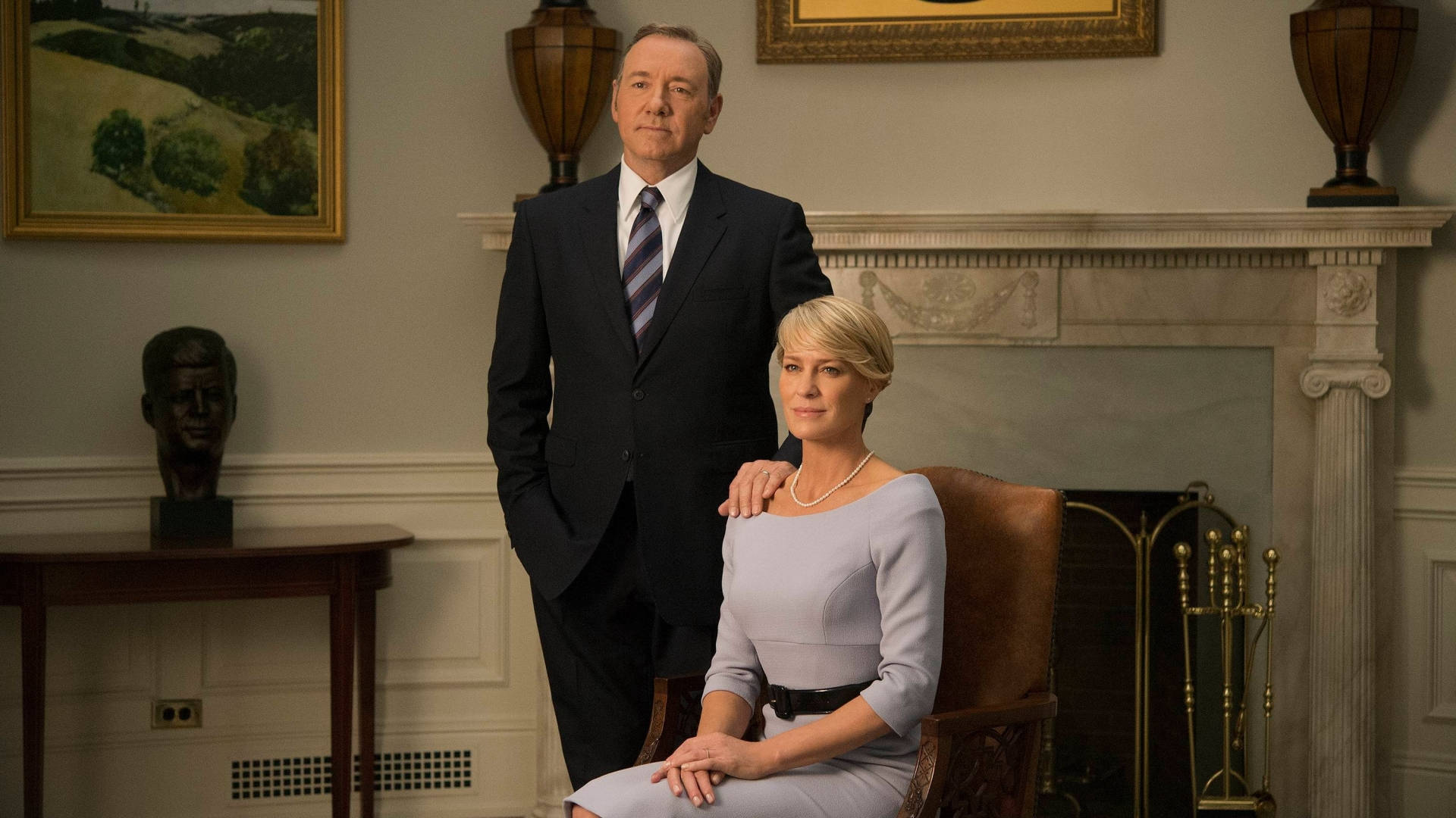 Claire And Francis House Of Cards Photoshoot Wallpaper
