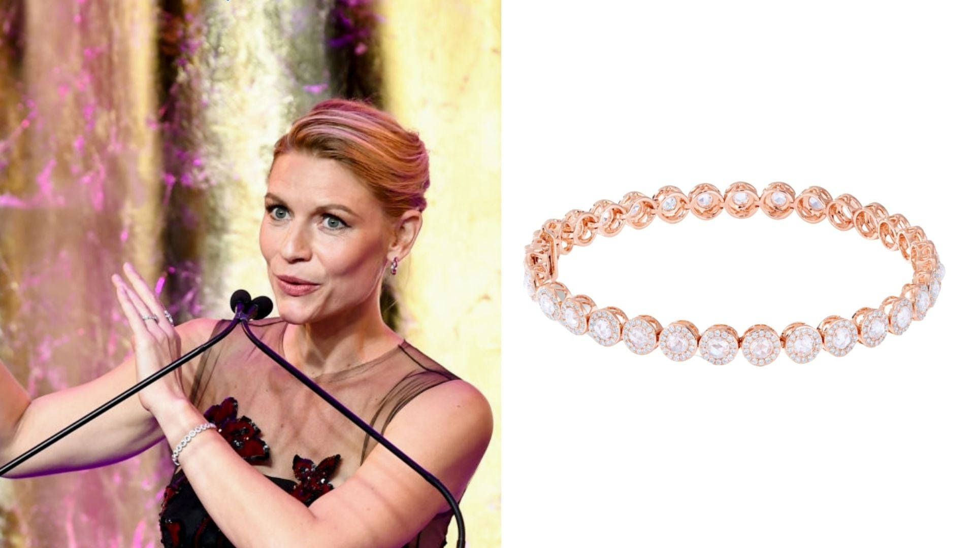 Claire Danes With Gala Background