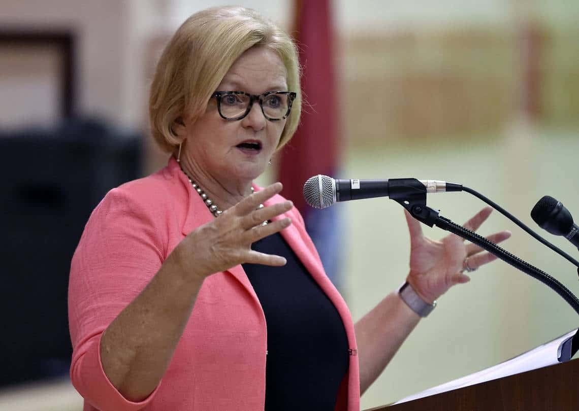 Claire Mccaskill At A Campaign Stop Picture