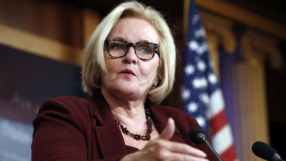 Claire Mccaskill With Incredulous Look Background