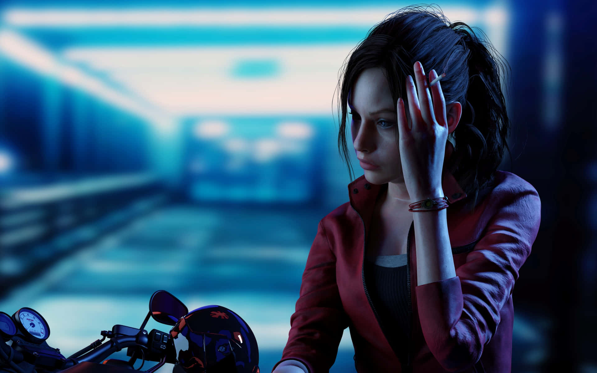 Claire Redfield - A Fearless Fighter Wallpaper