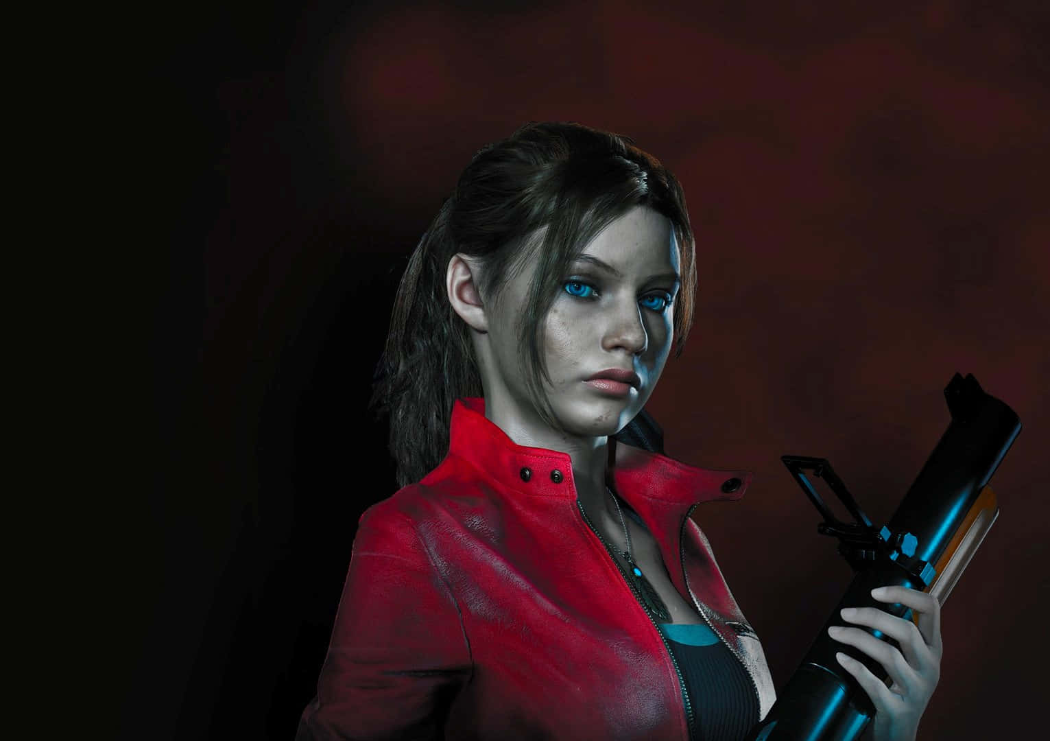 Claire Redfield In Action Wallpaper