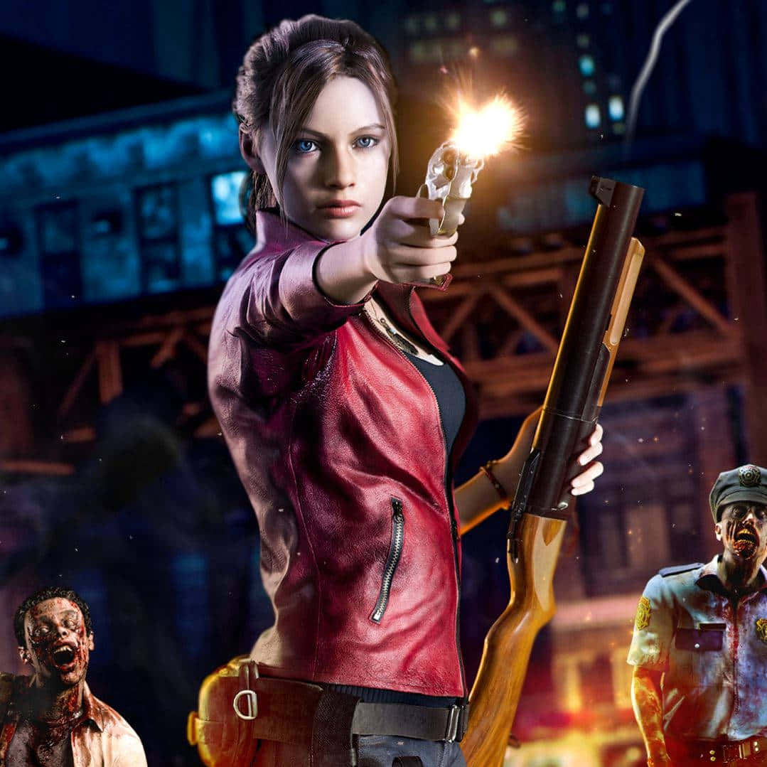 Claire Redfield - Red Hot Resilience Wallpaper
