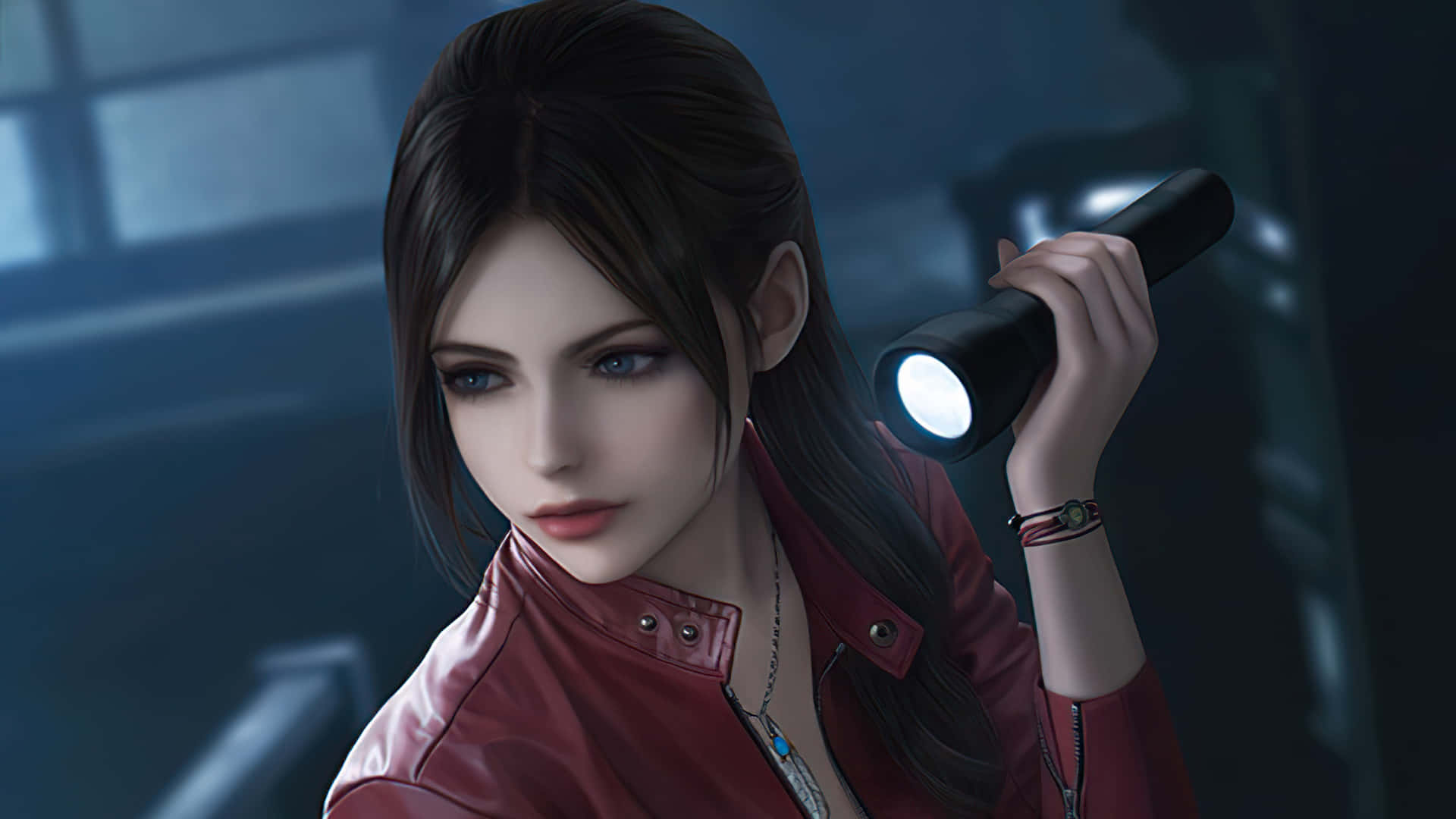 Claire Redfield, The Iconic Survivor In Action Wallpaper
