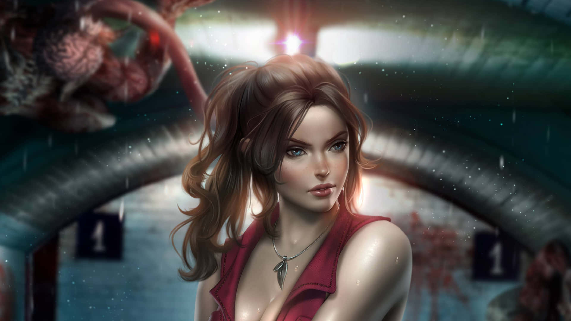 Claire Redfield, Undaunted Heroine Of Resident Evil Wallpaper