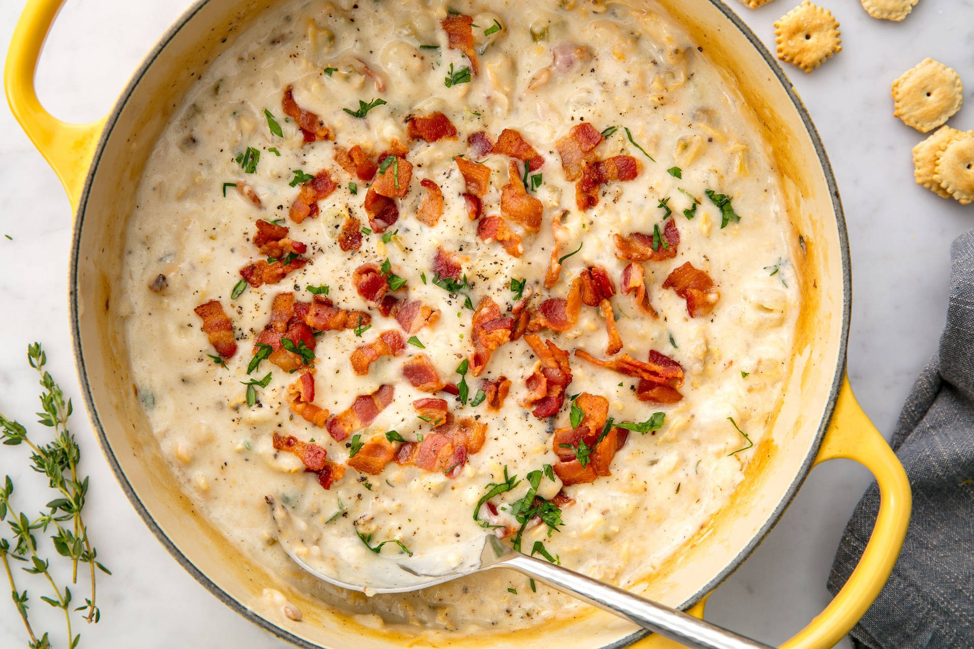 Clam Chowder With Bacon