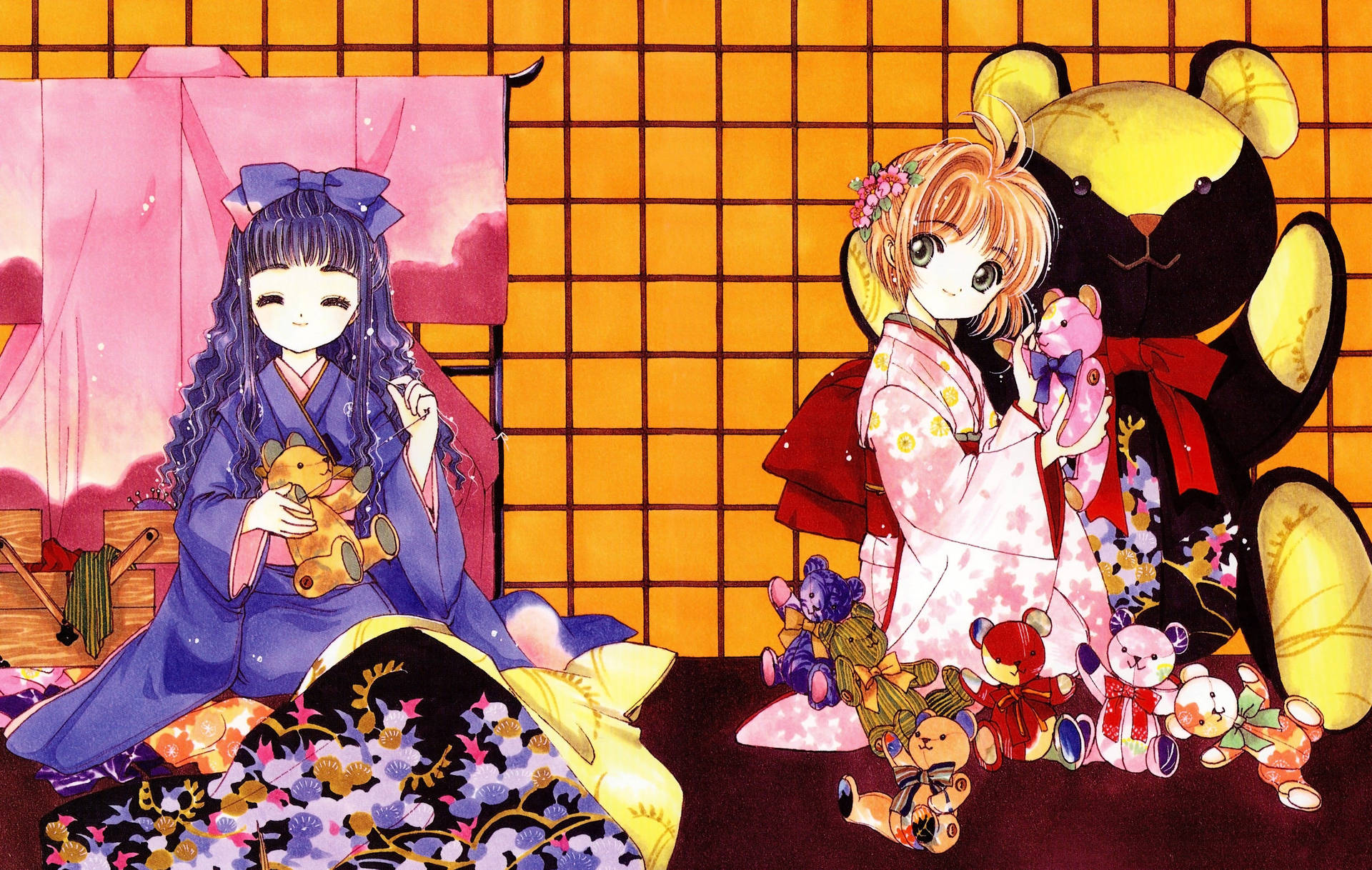 Klemmecardcaptor Sakura Und Tomoyo Wallpaper