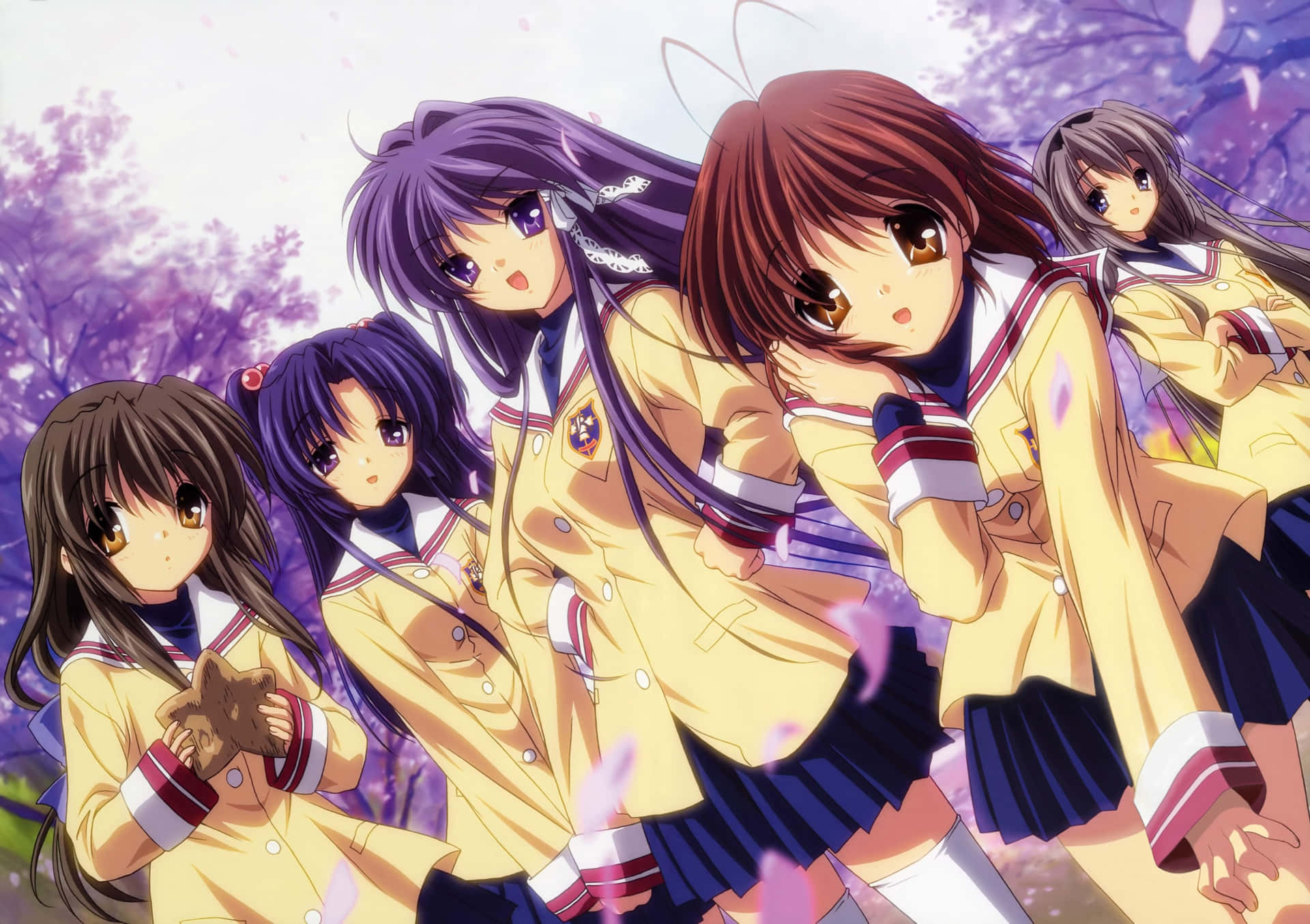 Clannad Hahmot Kevätkukat Taustakuva