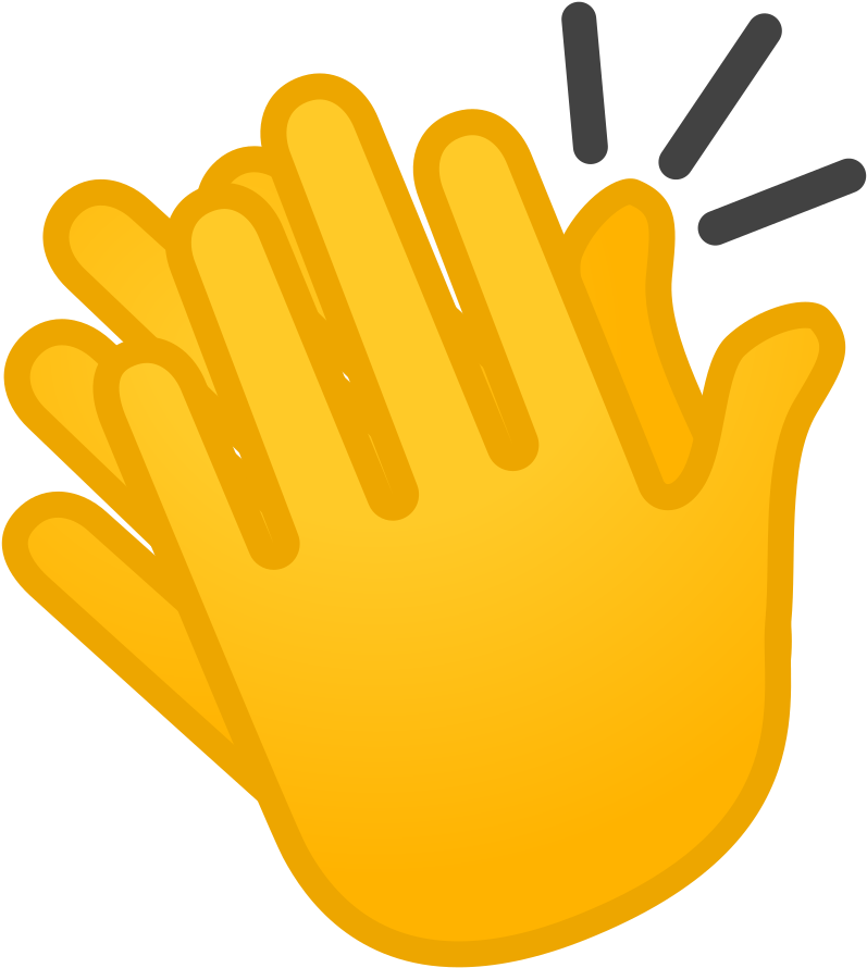 Clapping Hand Emoji PNG