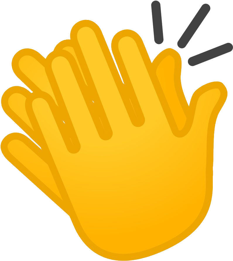 Clapping Hand Emoji Illustration PNG