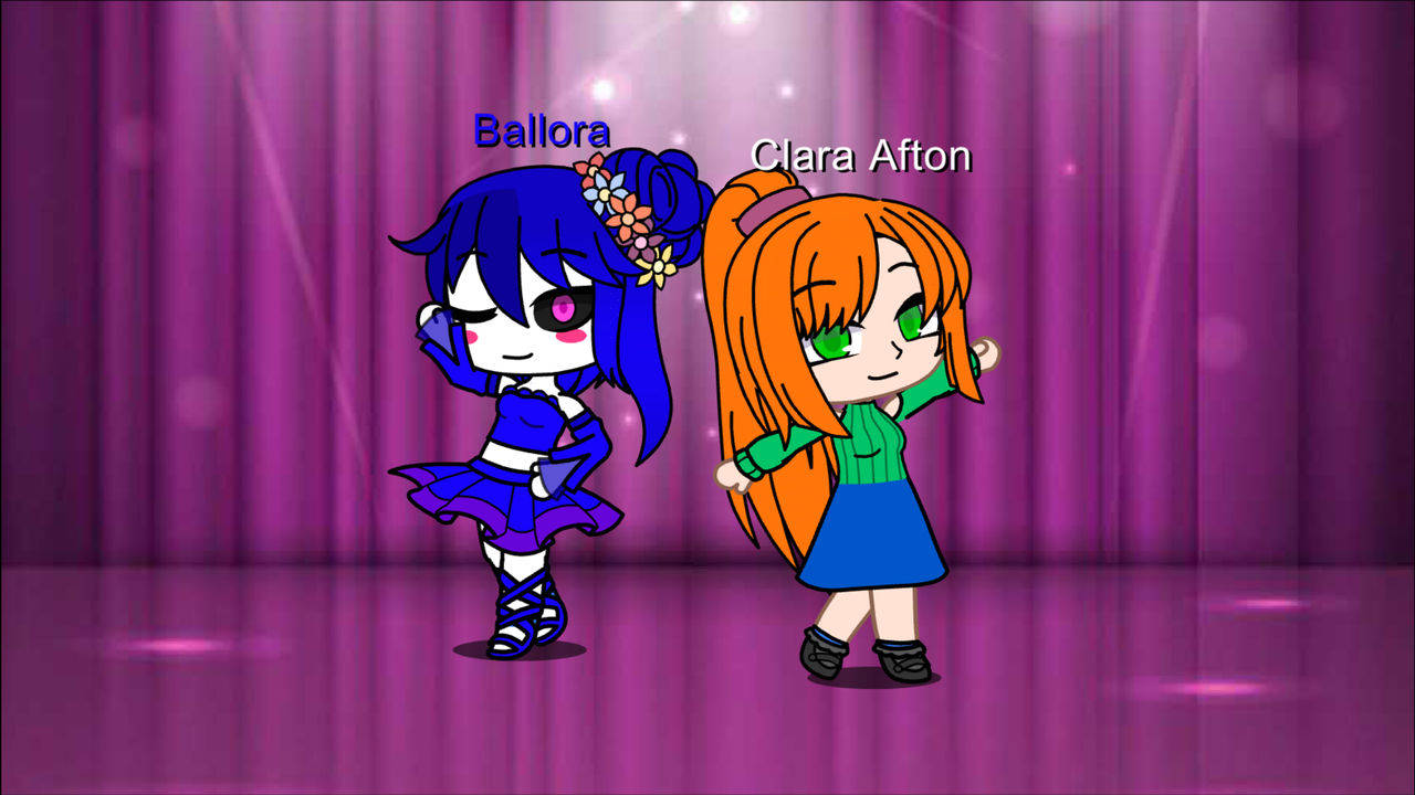 Clara Afton & Ballora Gacha Dance Wallpaper