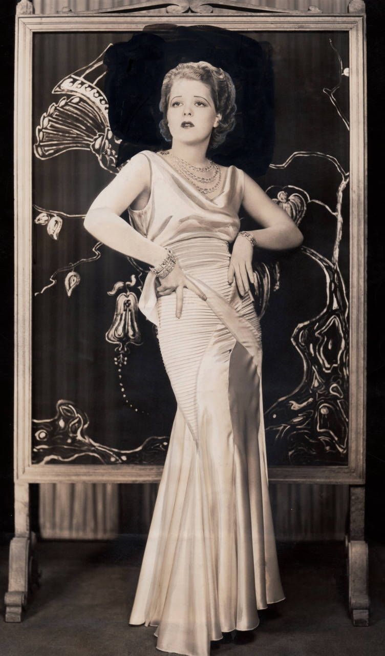 Clara Bow Silk Dress Wallpaper