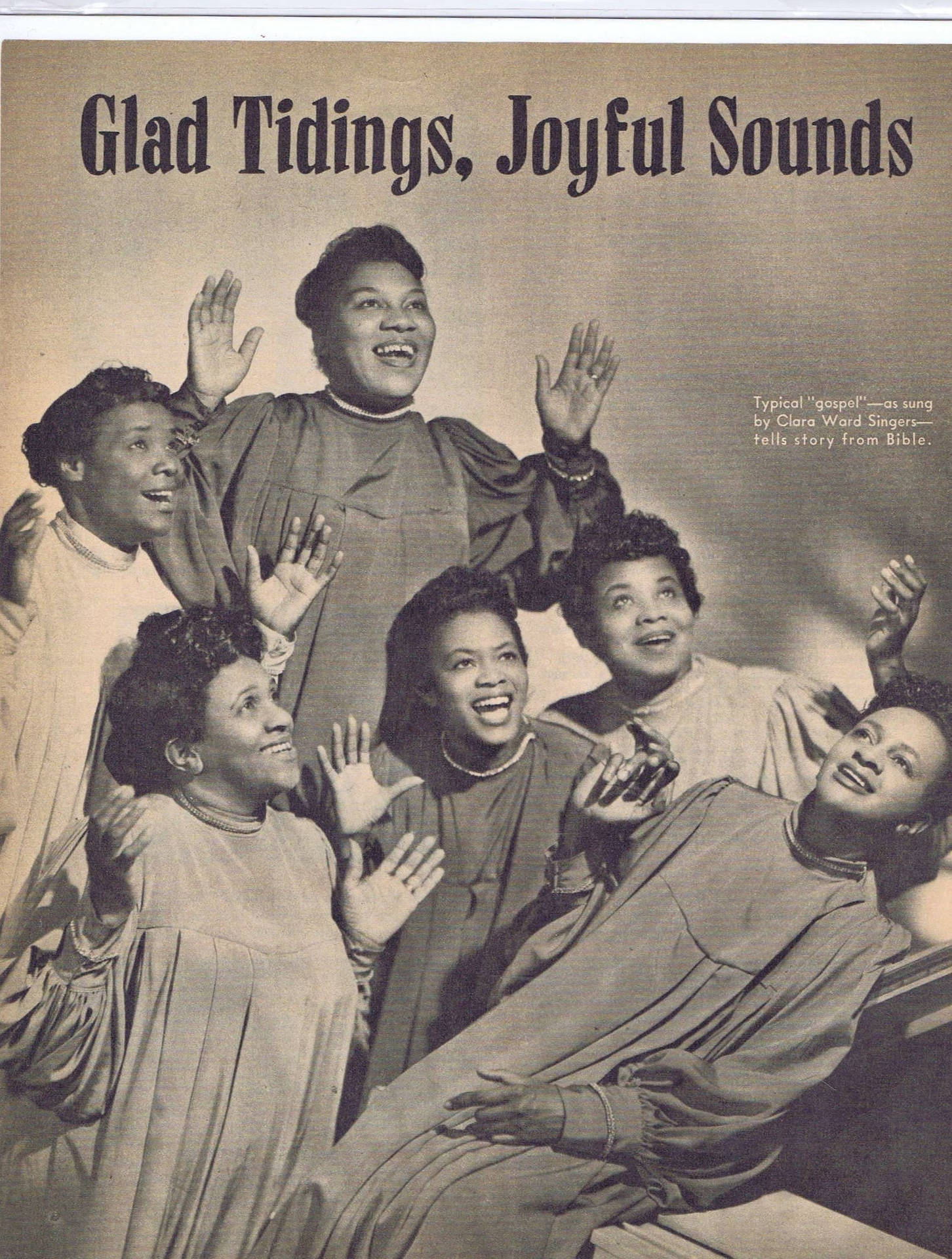Clara Wars Singers Glad Tiding Joyful Sounds Wallpaper