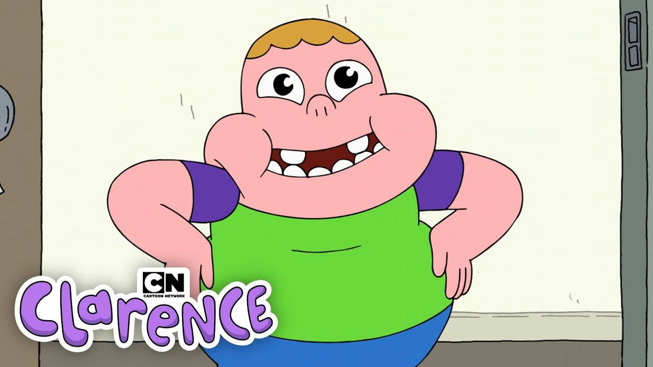 Clarence Doing A Silly Pose Background