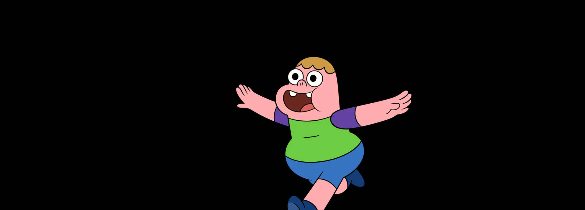 Clarence Running On White Background Picture