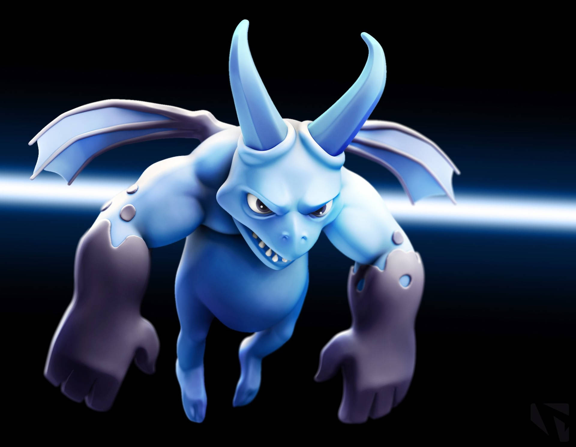 Clash Of Clans Angry Blue Minion Wallpaper