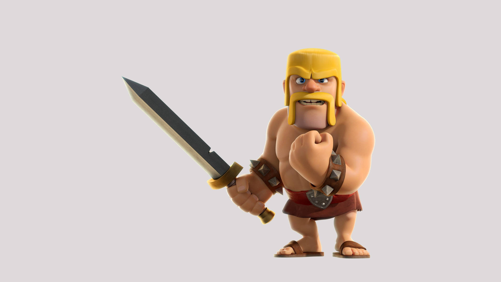 Clash Of Clans Blond Barbarian Background